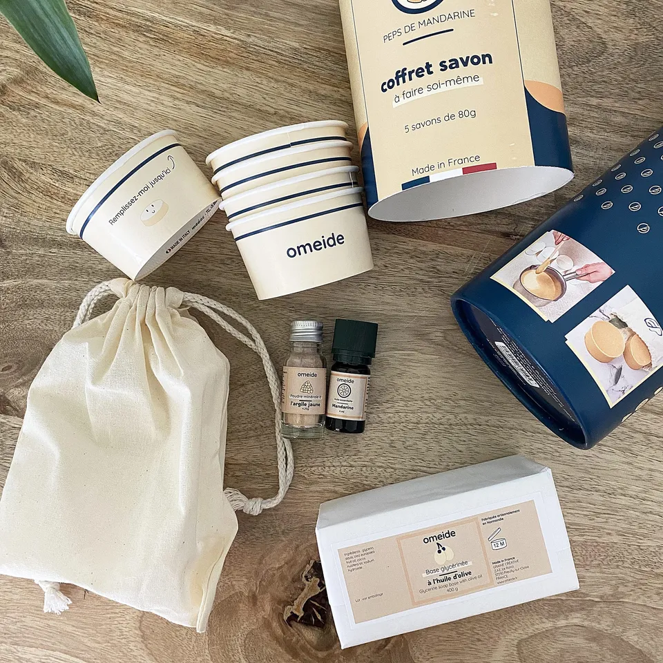 mes-courses-en-vrac-bougies-et-savons-kit-savon-mandarine-5-savons image 1