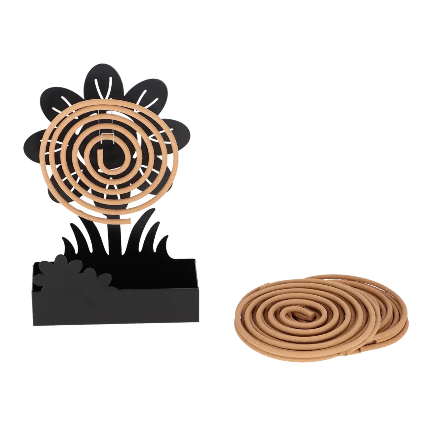esschert-design-support-spirale-citronnelle-fleur-anti-moustique image 3