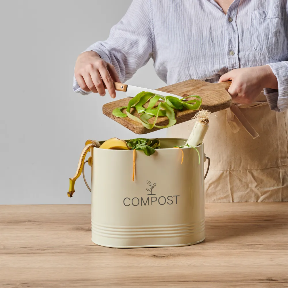 guillouard-luciole-seau-compost-ovale-3l-beige-filtre image 2
