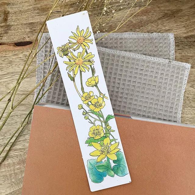 marque-page-ensemenc-jaune-21x5-cm-fleurs-des-champs image 1
