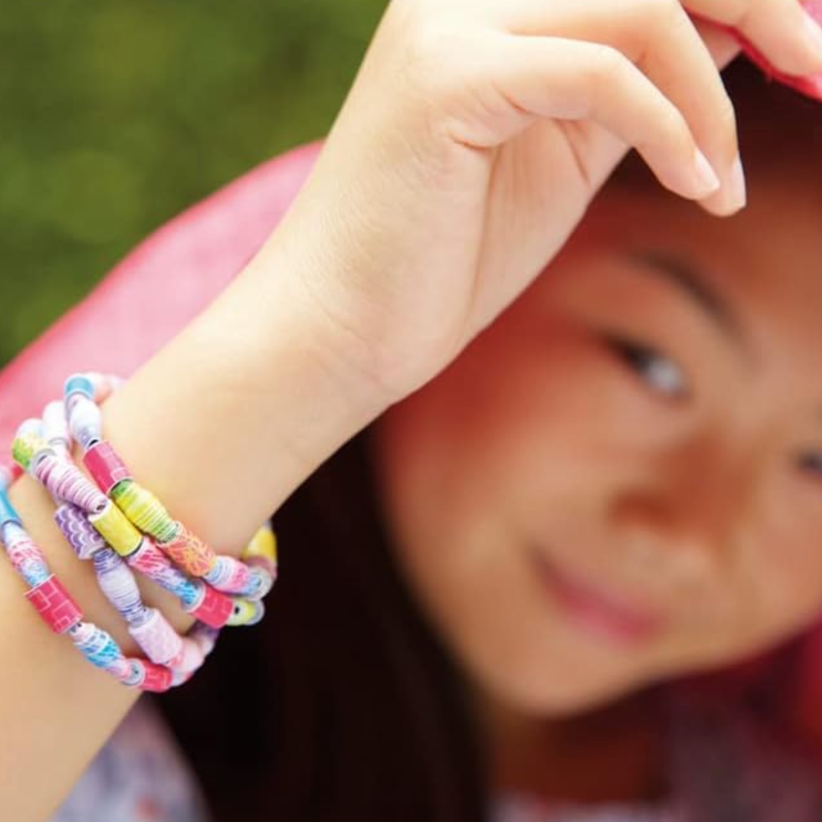 mes-courses-en-vrac-kit-dam-perles-papier-recycl-bijoux-enfant image 2