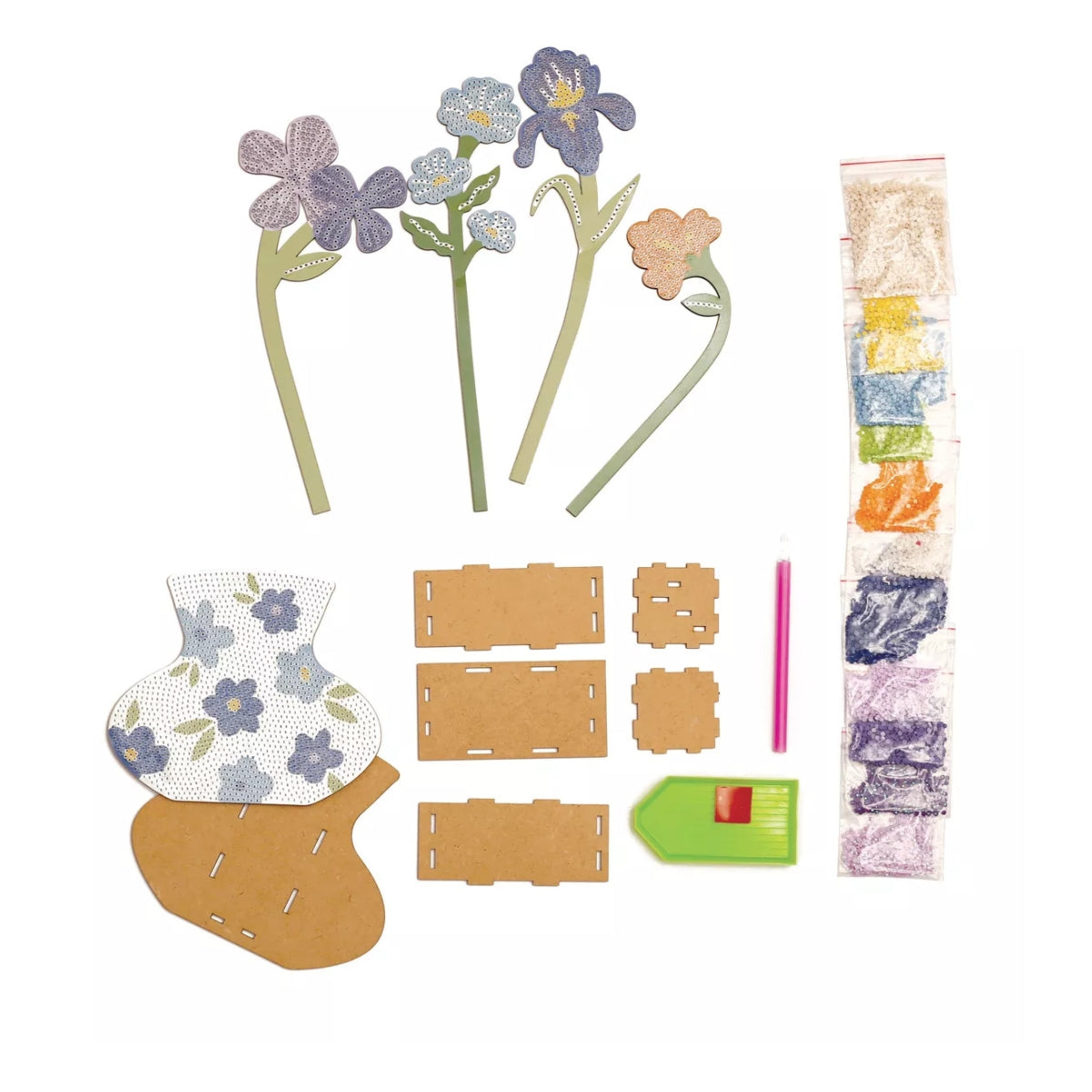 graine-cr-ative-kit-vase-et-fleurs-strasser-bleu image 3
