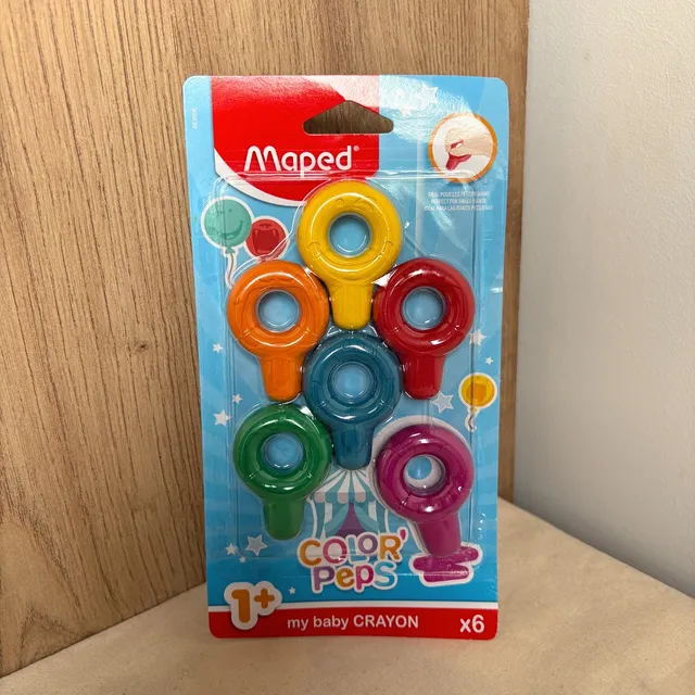maped-color-peps-baby-6-crayons-cire-18-mois-non-toxiques image 1
