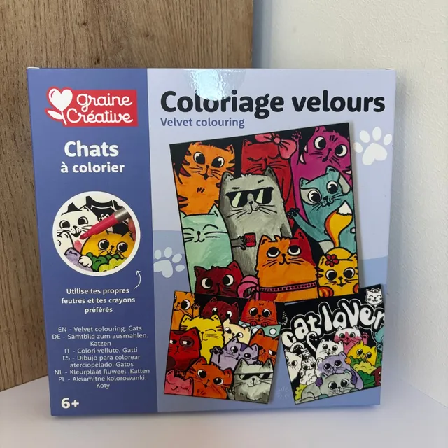 graine-cr-ative-coloriage-velours-chats-enfants image 1