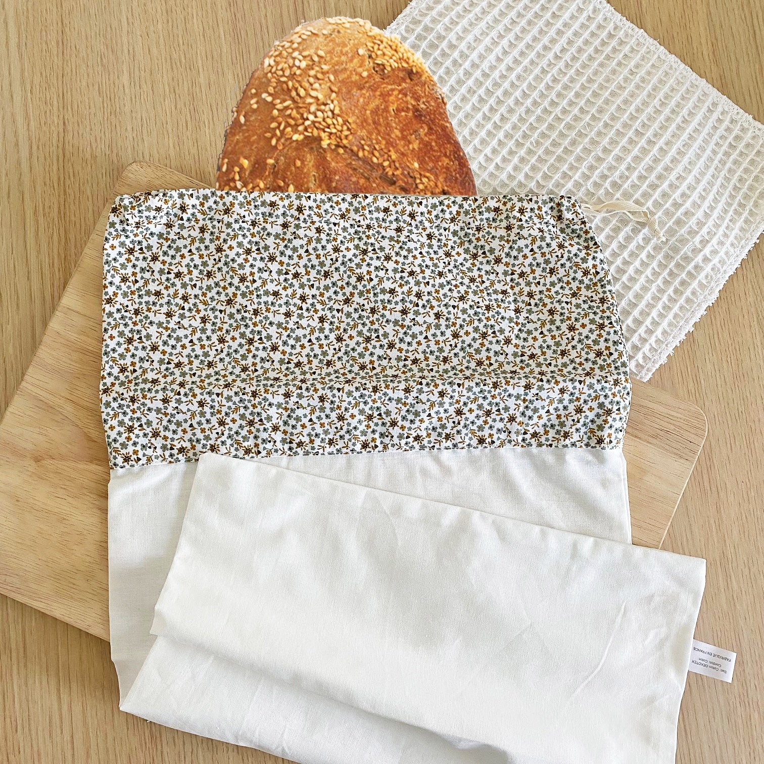 mes-courses-en-vrac-sac-pain-tissu-coton-50x26-cm-france image 1
