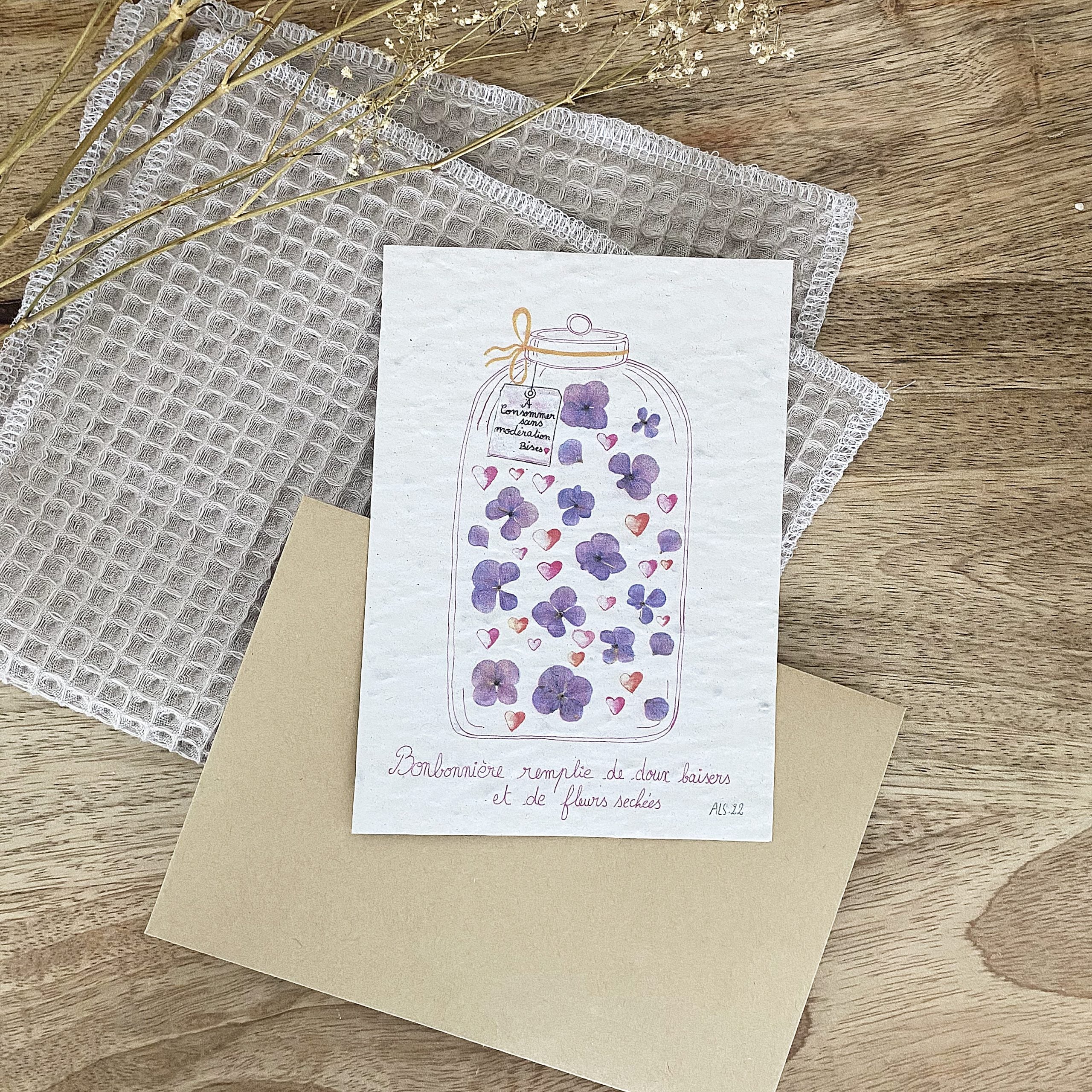 mes-courses-en-vrac-carte-ensemenc-e-bonbonni-re-carte-planter-a6 image 2