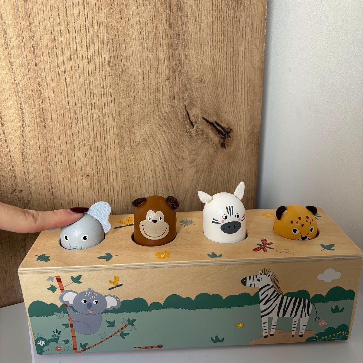 smallfoot-jeu-sonore-cris-des-animaux-safari-en-bois image 2