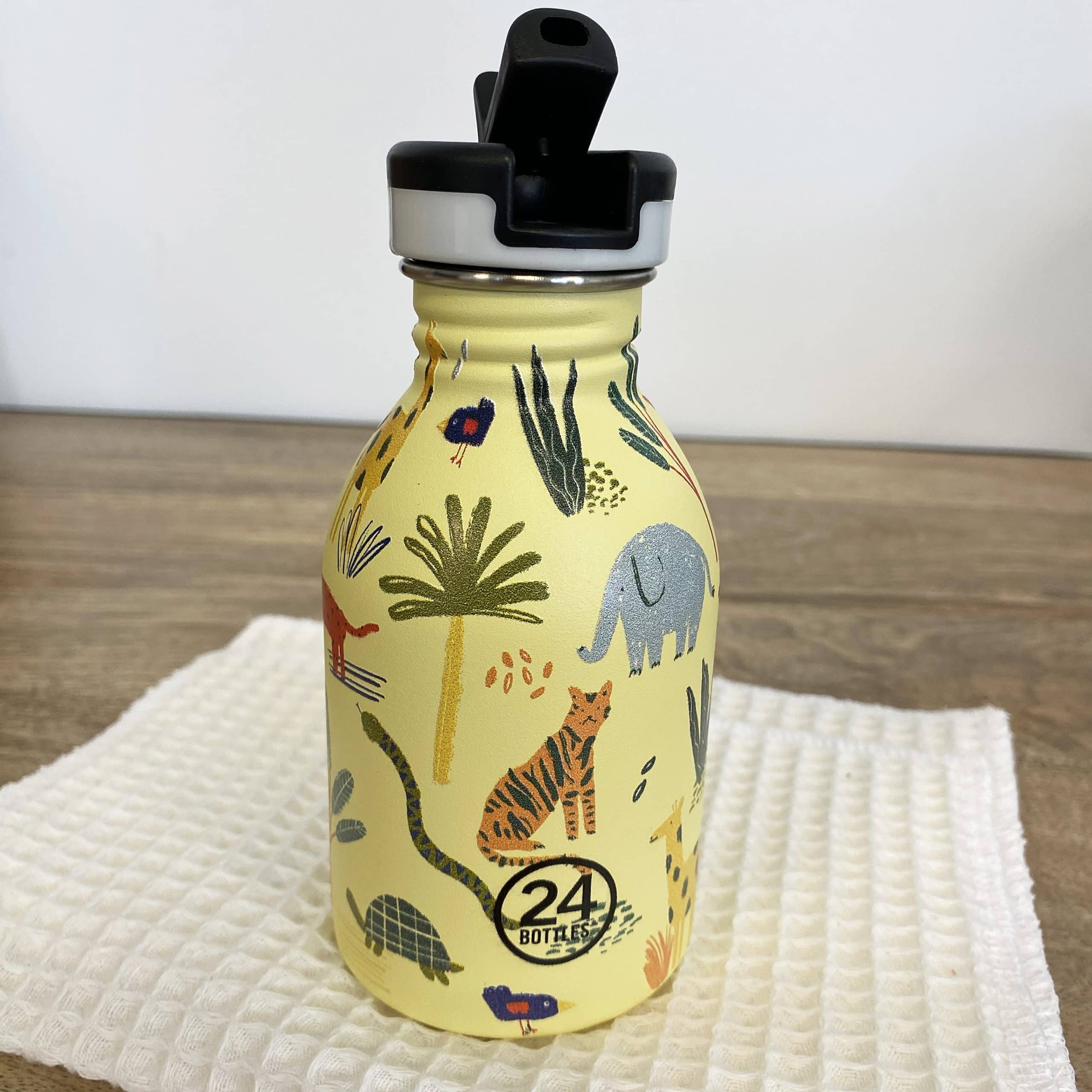 24-bottles-gourde-kids-250-ml-gourde-inox-jungle-paille image 5