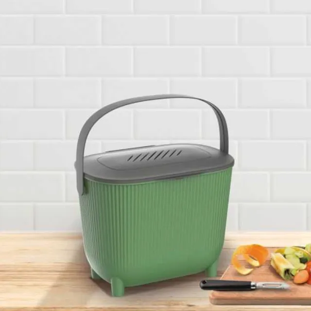 mes-courses-en-vrac-composteur-poubelle-compost-10-l-vert-filtre image 1