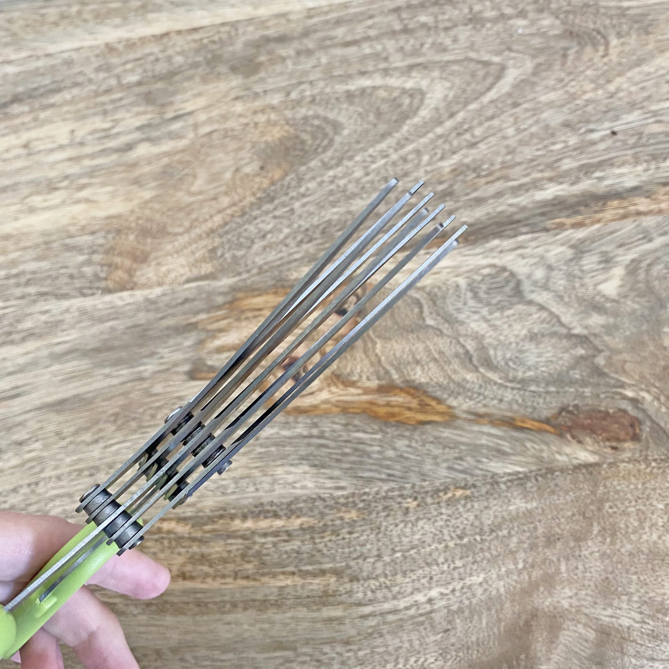 ciseaux-fines-herbes-5-lames-acier-20-cm-avec-peigne image 3
