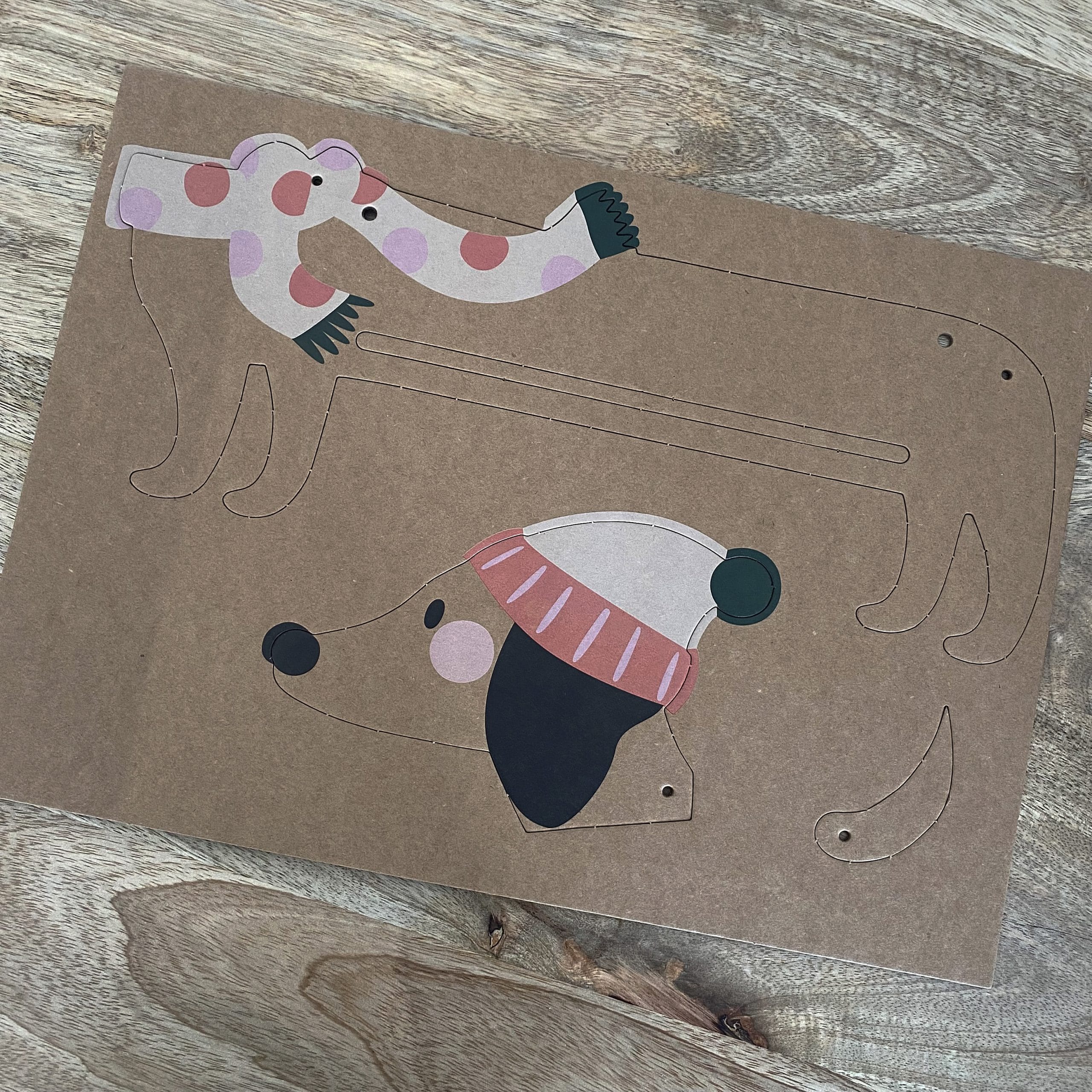 mes-courses-en-vrac-calendriers-de-l-avent-kit-kraft-chien-calendrier-remplir image 7