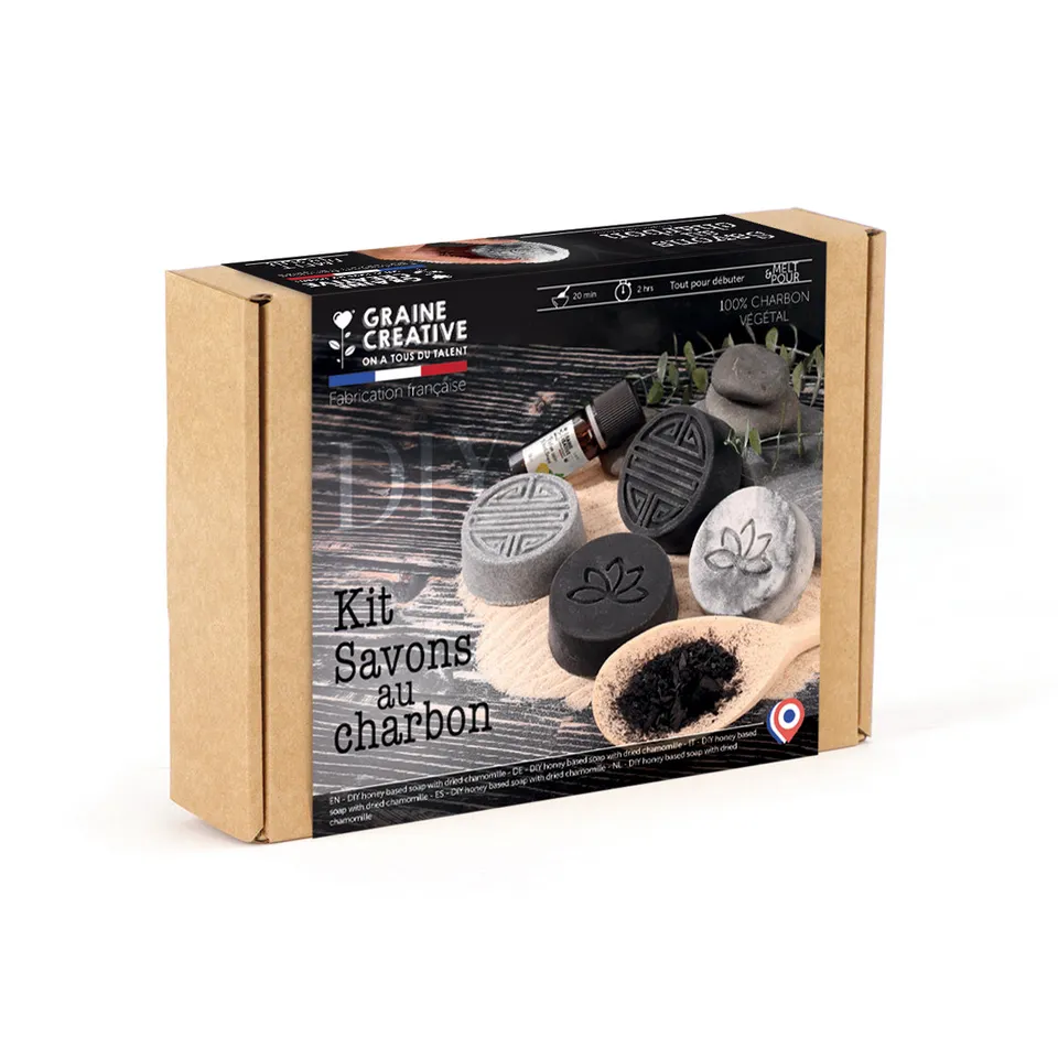 graine-cr-ative-coffret-savons-au-charbon-kit-savon-200-g image 1