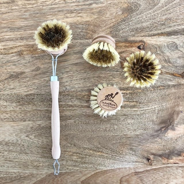 ecodis-brosse-vaisselle-bois-3-t-tes-laiton-ou-agave image 2