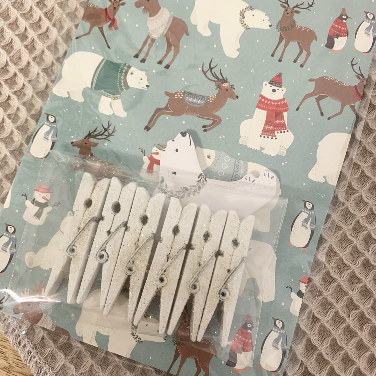 mes-courses-en-vrac-kit-6-sachets-kraft-animaux-de-no-l-papier image 3