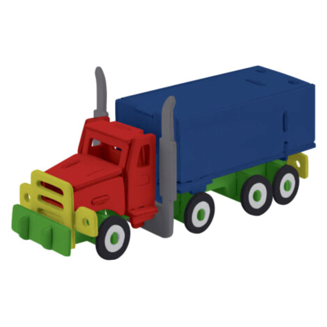 puzzle-3d-bois-camion-38-pi-ces-19-cm-peindre image 3
