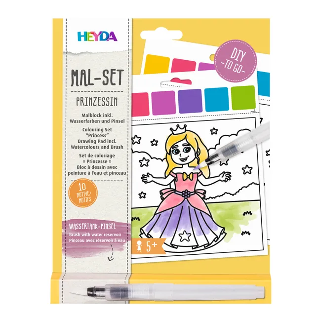 mes-courses-en-vrac-dessins-set-coloriage-princesse-eau-10-feuilles image 1