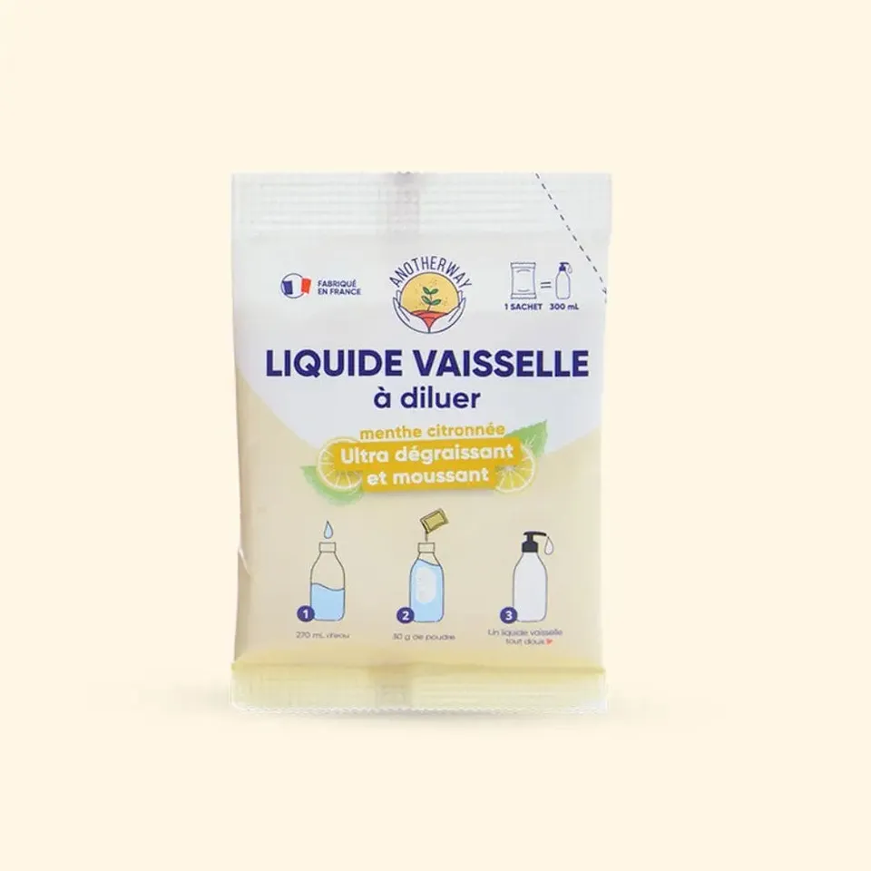 anotherway-liquide-vaisselle-recharge-menthe-citron-300-ml image 1