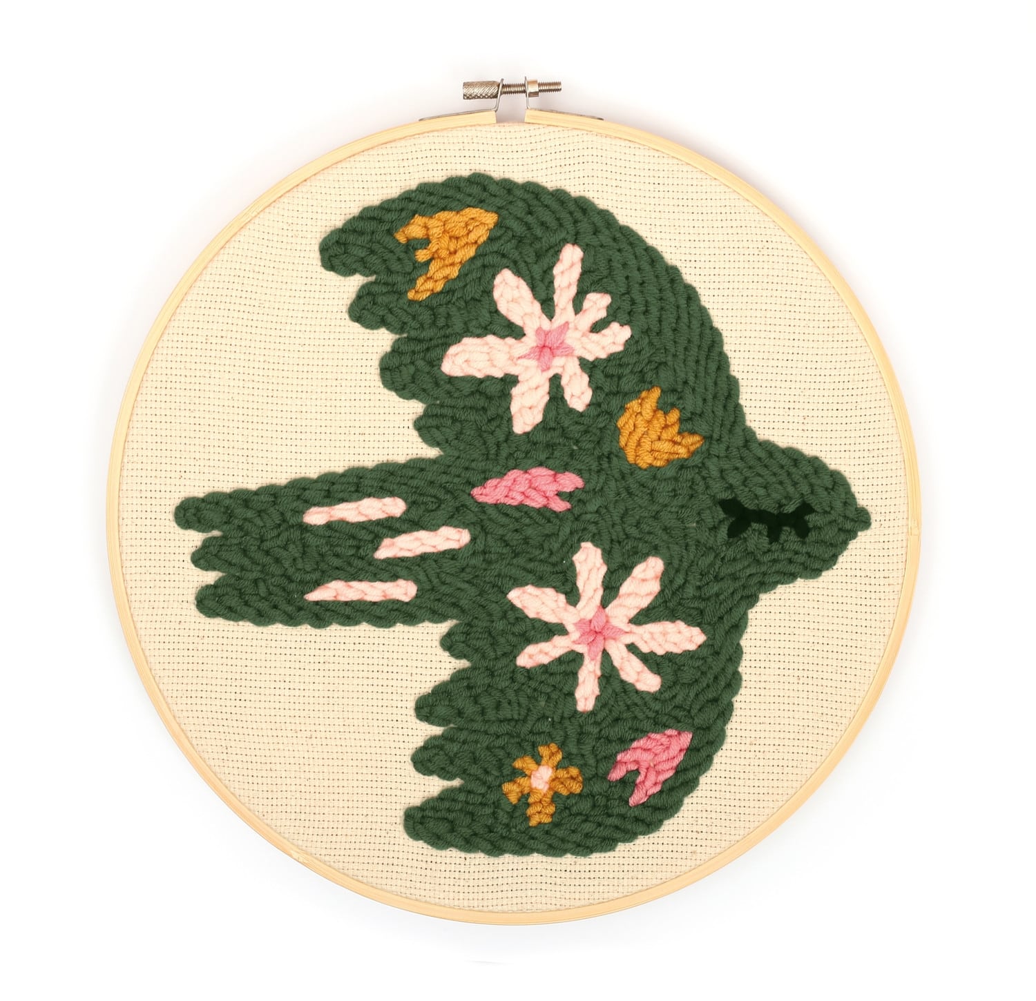 mes-courses-en-vrac-kit-diy-d-co-oiseau-punch-needle-25-cm image 2