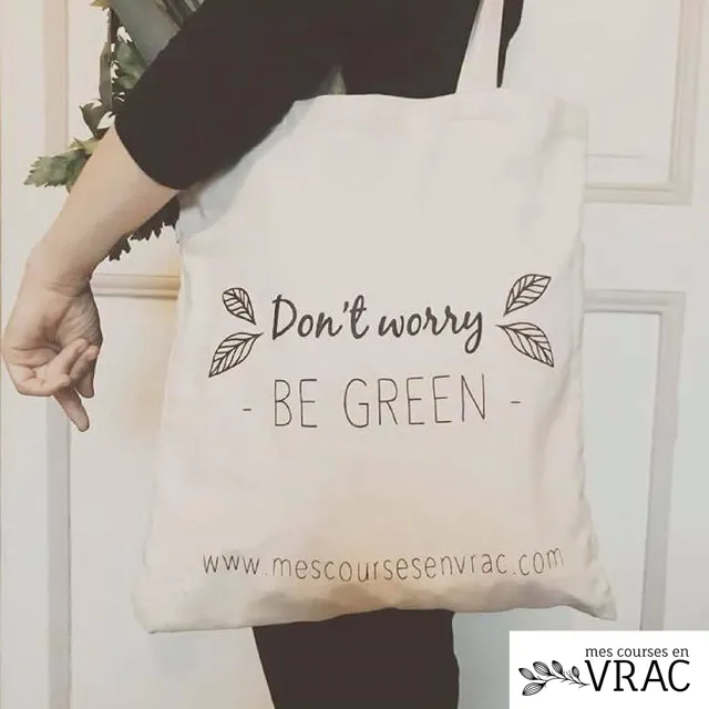 mes-courses-en-vrac-tote-bag-coton-bio-green-37x40-cm image 1