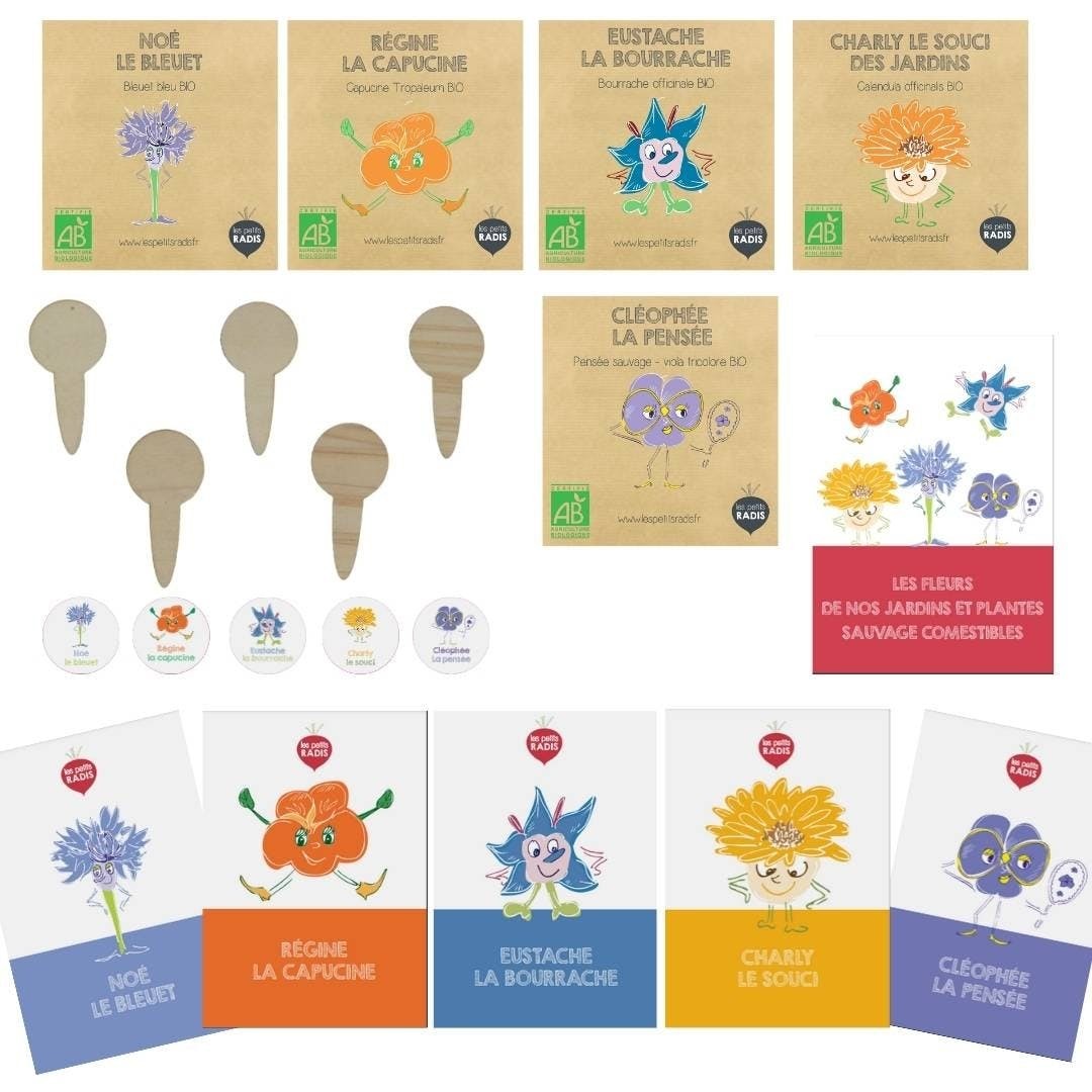 les-petits-radis-kitkippousse-kit-fleurs-comestibles-bio image 3