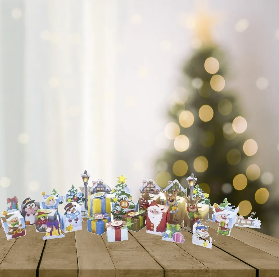 mes-courses-en-vrac-kit-calendrier-de-l-avent-paysage-d-hiver-24-bo-tes image 1