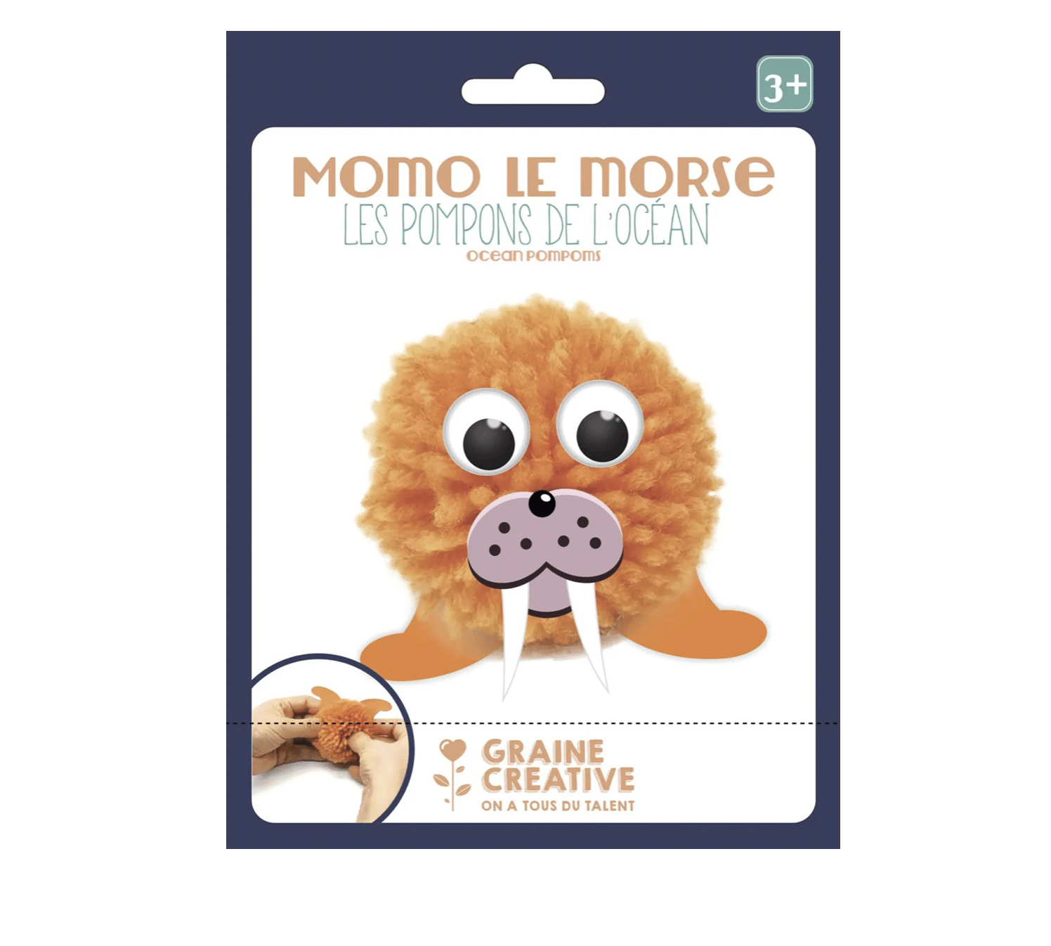 growing-paper-morse-en-pompon-kit-bricolage-enfant image 2