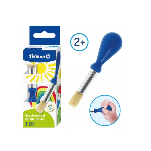 mes-courses-en-vrac-pinceau-enfant-pelikan-jumbo-rond-ergonomique image 1