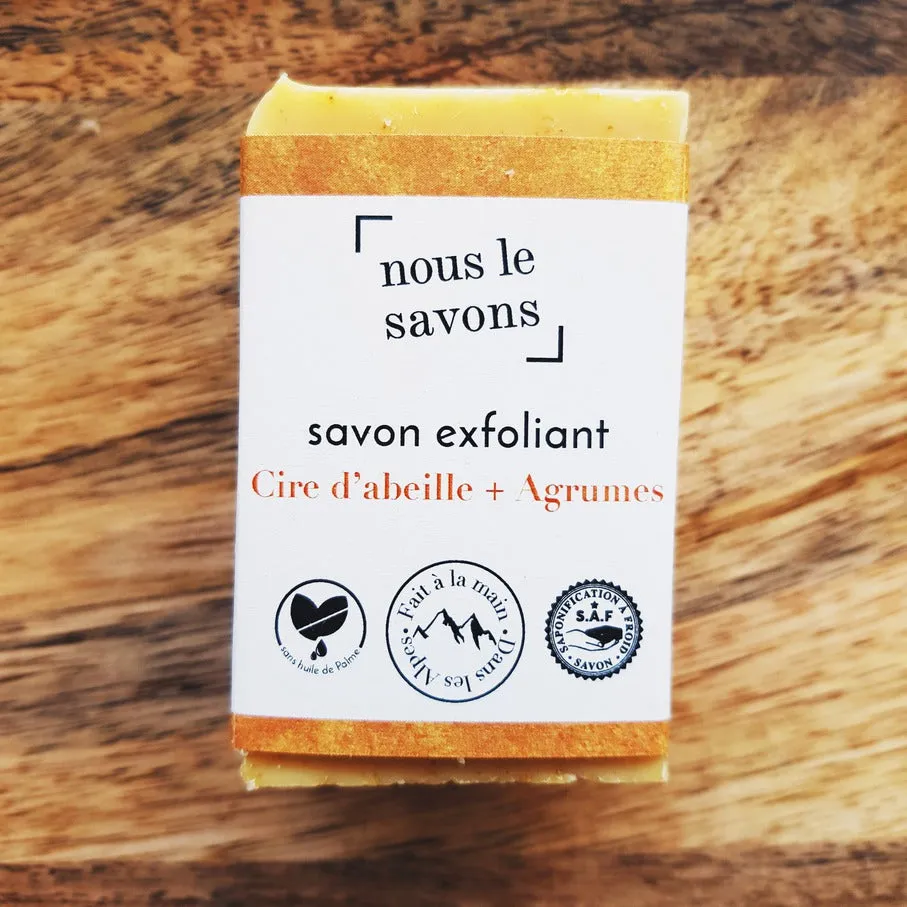 savon-exfoliant-agrumes-orange-citron-saponifi-froid image 1