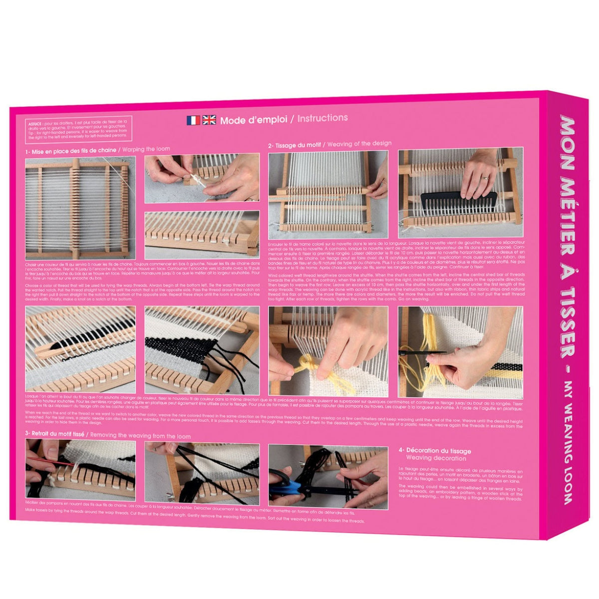 graine-cr-ative-kit-m-tier-tisser-bois-laines-d-butant image 2