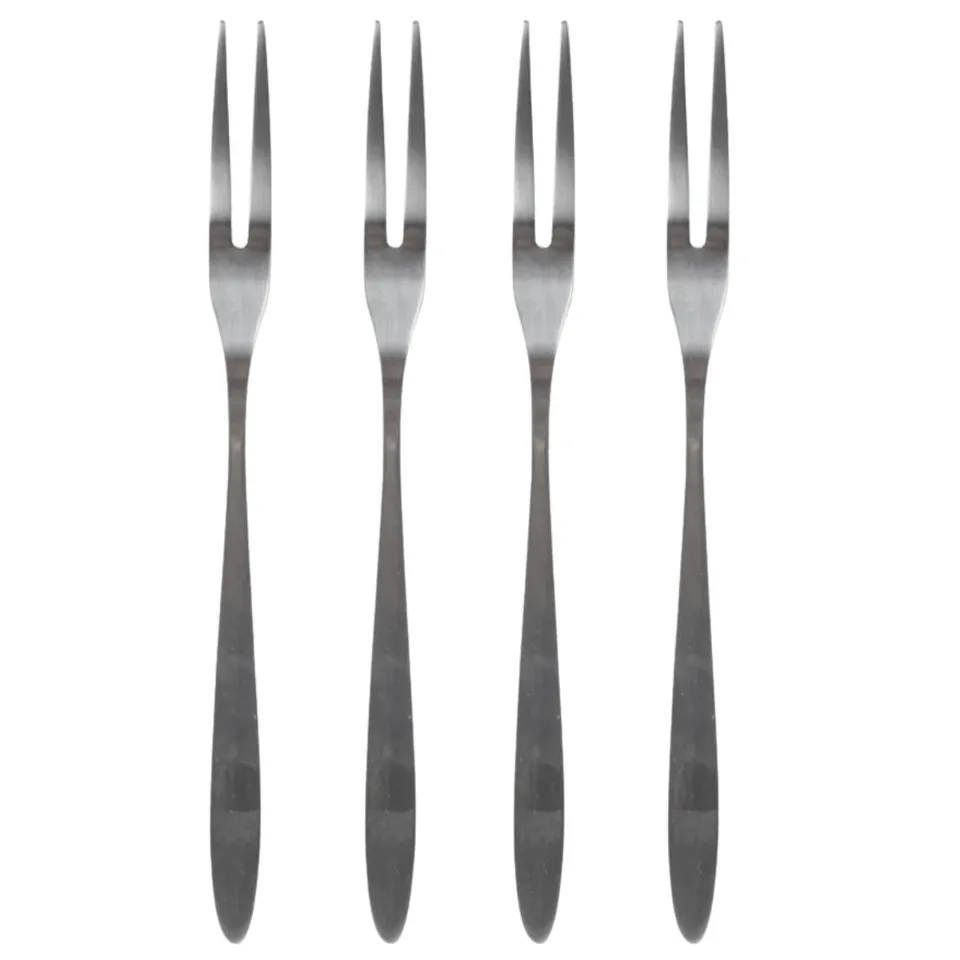 pack-4-fourchettes-escargot-inox-13-5-cm-argent image 1