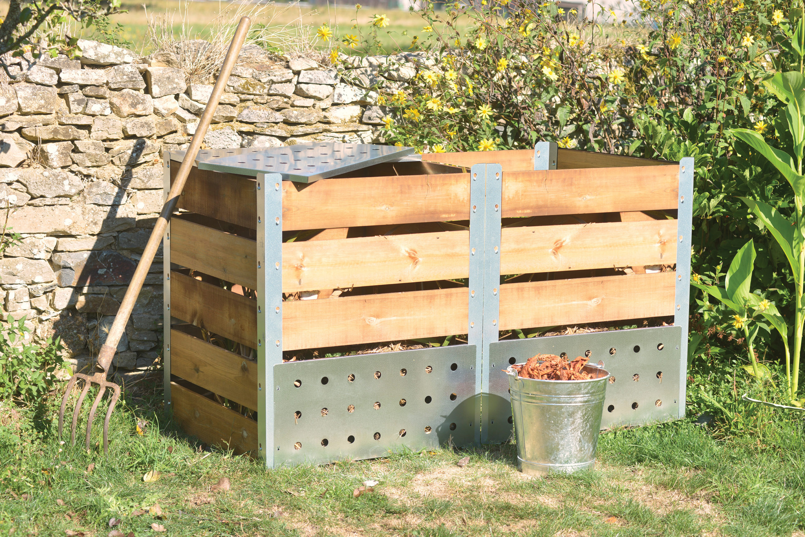 guillouard-luciole-extension-composteur-470l-bois-galva image 3