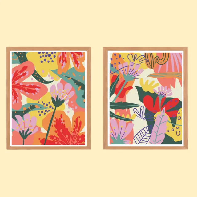 mes-courses-en-vrac-promenade-lot-2-peintures-num-ros-24x30 image 1