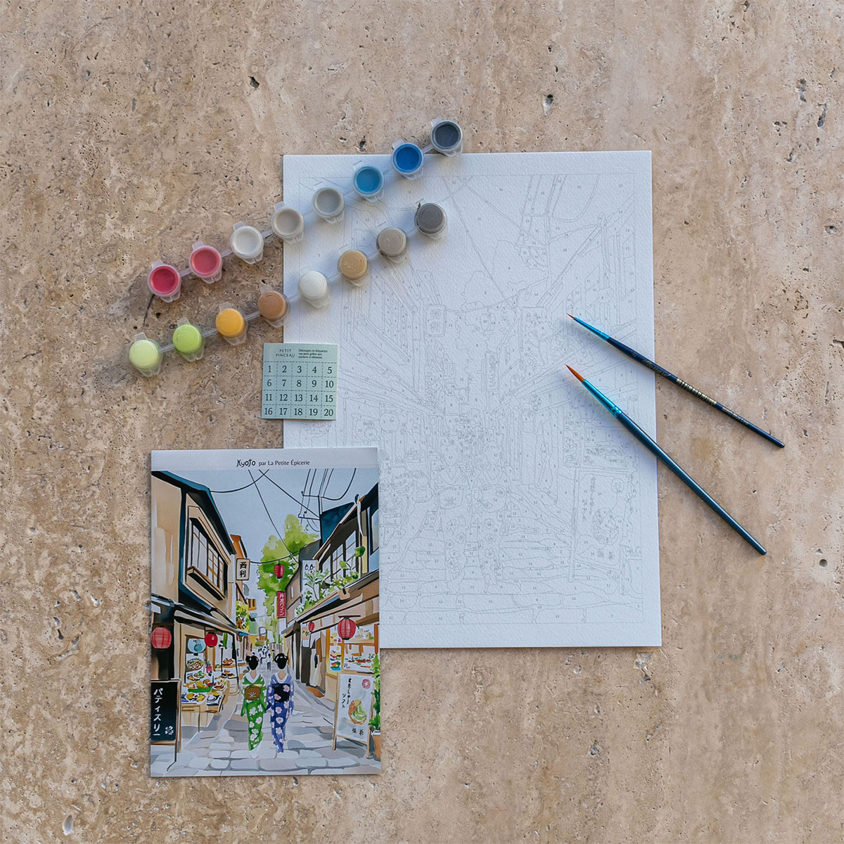 mes-courses-en-vrac-kyoto-kit-peinture-au-num-ro-30x40-cm image 5