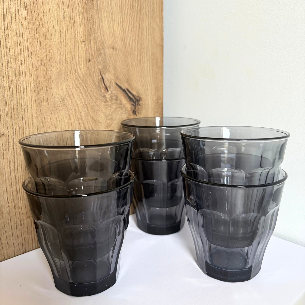 duralex-picardie-lot-6-verres-gris-250-ml-empilables image 1