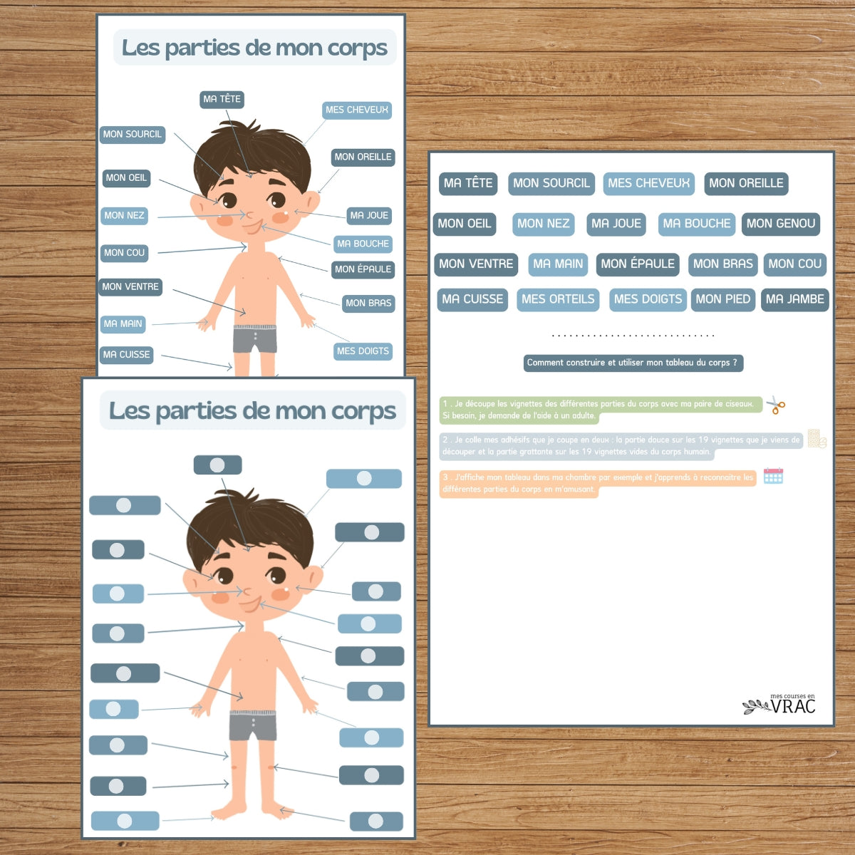toasty-tableau-j-apprends-corps-gar-on-activit-ducative image 3