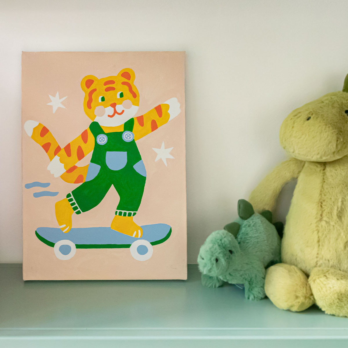 mes-courses-en-vrac-peinture-au-num-ro-tigre-18x25-cm-enfant image 2