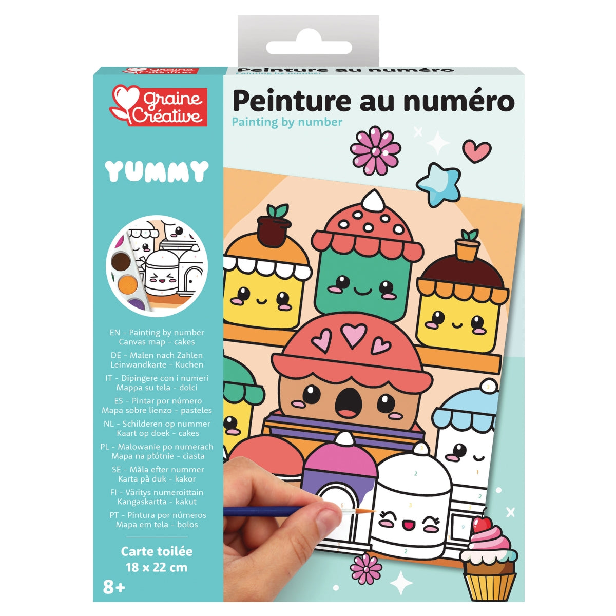 graine-cr-ative-yummy-g-teaux-peinture-au-num-ro-enfant image 2