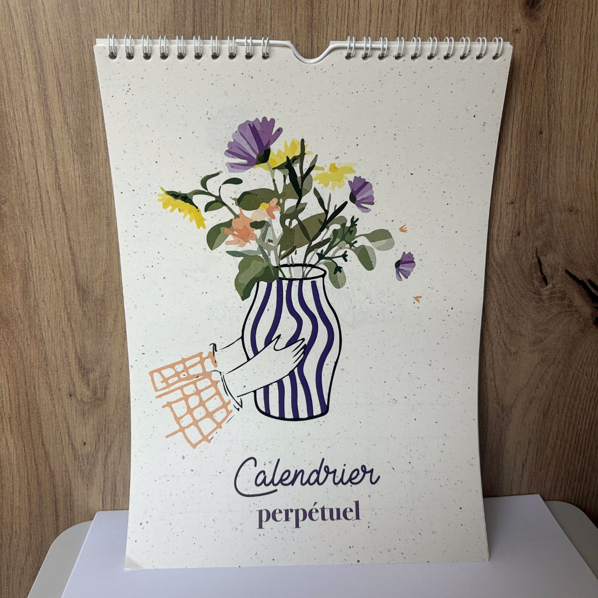 mes-courses-en-vrac-calendrier-perp-tuel-a4-papier-tulipe image 1