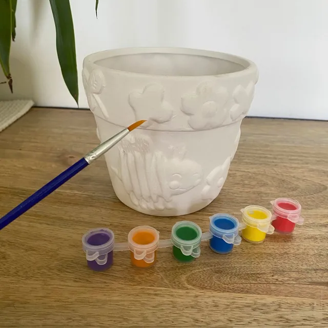 esschert-design-kit-pot-fleur-peindre-dolomie-6-peintures image 1