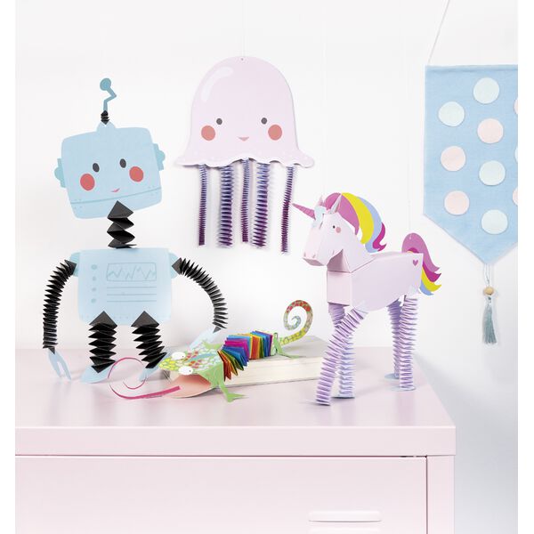 kit-bricolage-enfant-10-figurines-papier-animaux-rigolos image 1