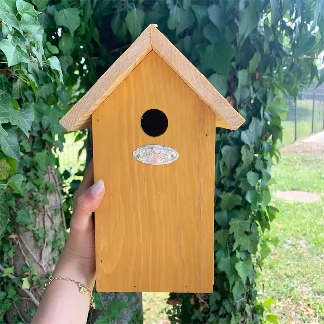 esschert-design-nichoir-oiseaux-bois-coloris-al-atoire-25-cm image 1