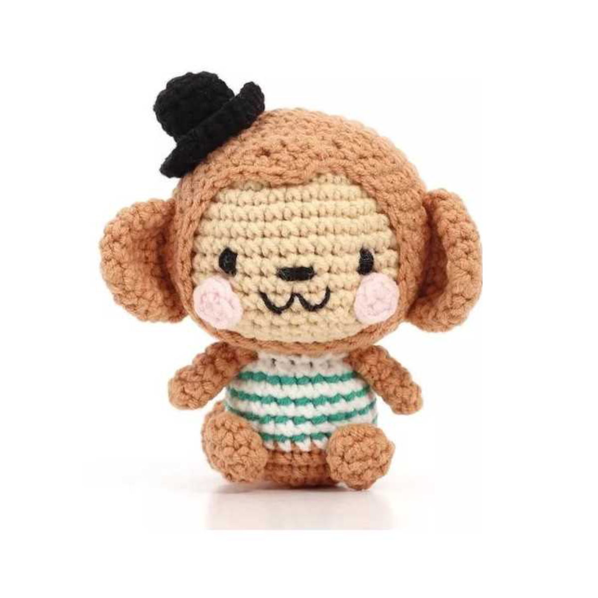 graine-cr-ative-kit-minigurumi-crochet-singe-nori-complet image 2