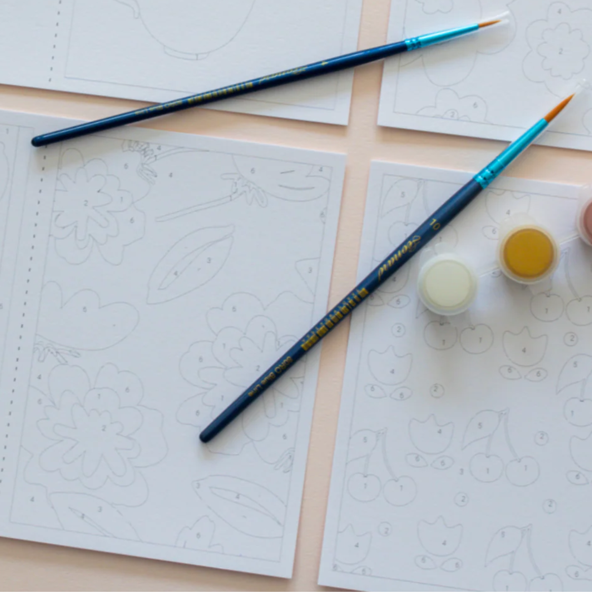 mes-courses-en-vrac-r-tro-d-co-peinture-num-ro-kit-8-cartes image 2