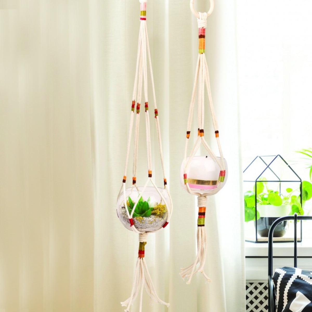mes-courses-en-vrac-kit-2-suspensions-plante-tressage-vases image 1