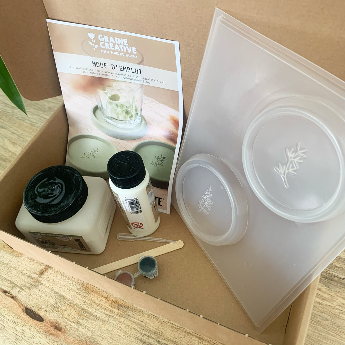 mes-courses-en-vrac-kit-diy-moulage-3-sous-verres-jesmonite image 3