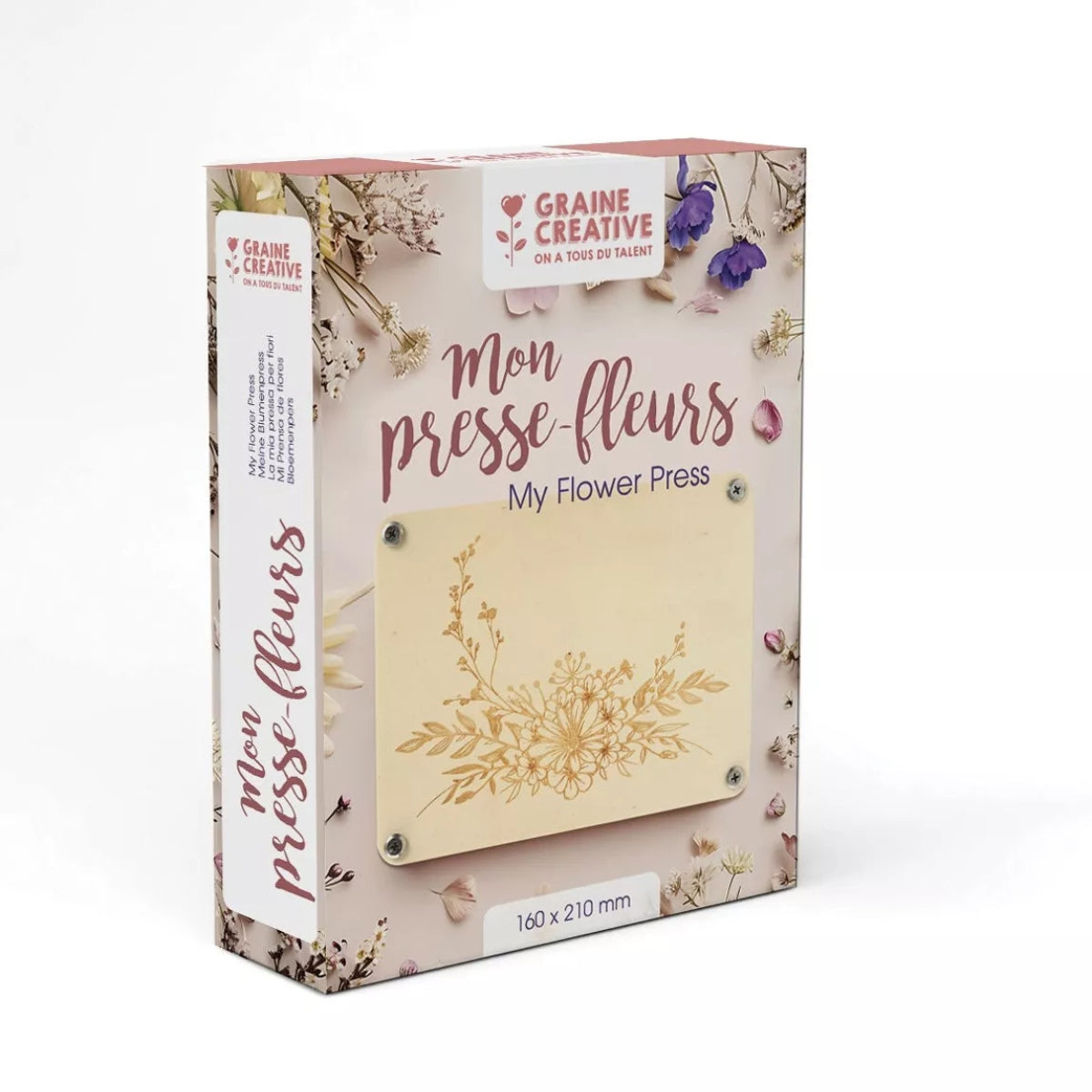 mes-courses-en-vrac-mon-presse-fleurs-grav-presse-fleurs-bois-16x21-cm image 1
