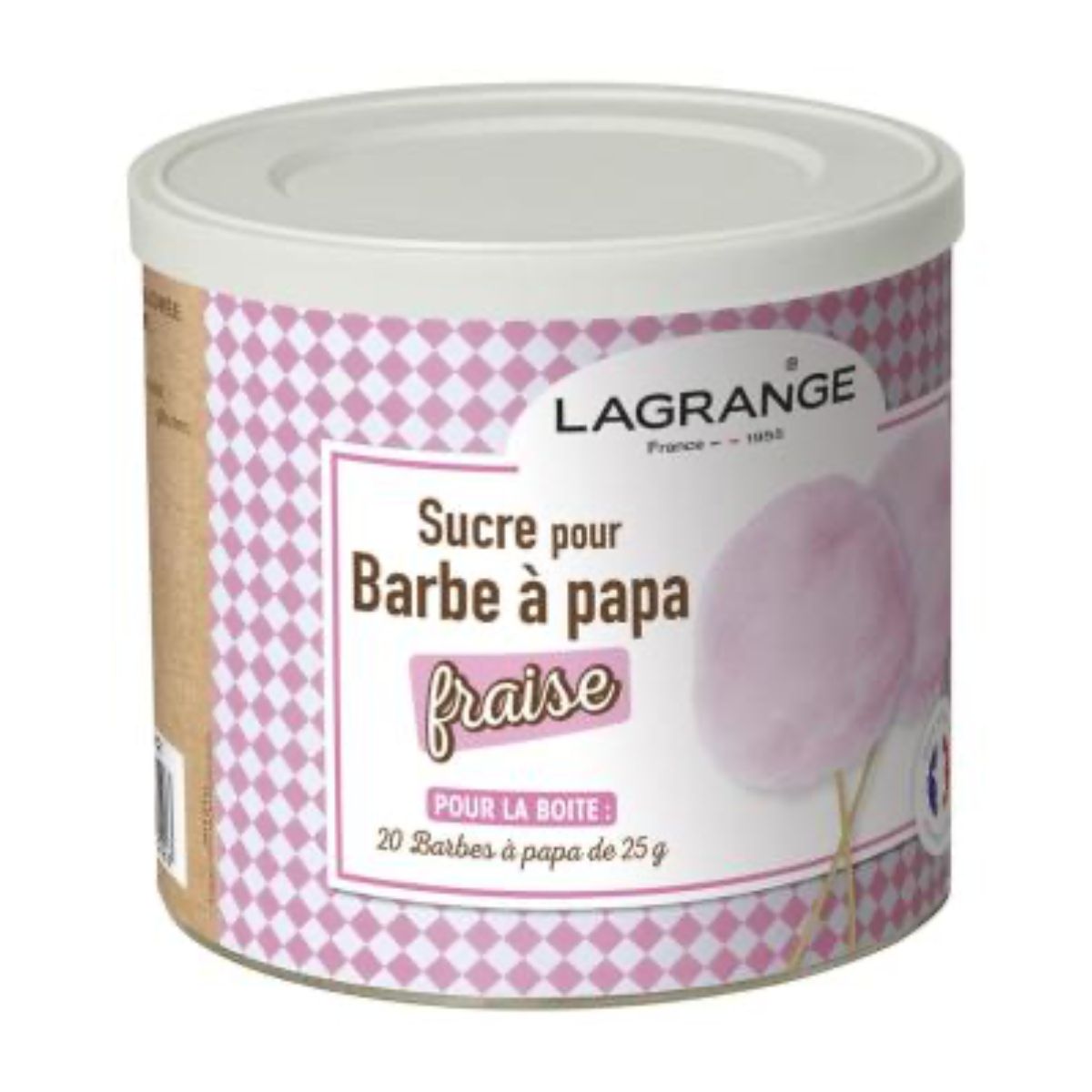 mes-courses-en-vrac-kit-cuisine-sucre-barbe-papa-fraise-500g image 1