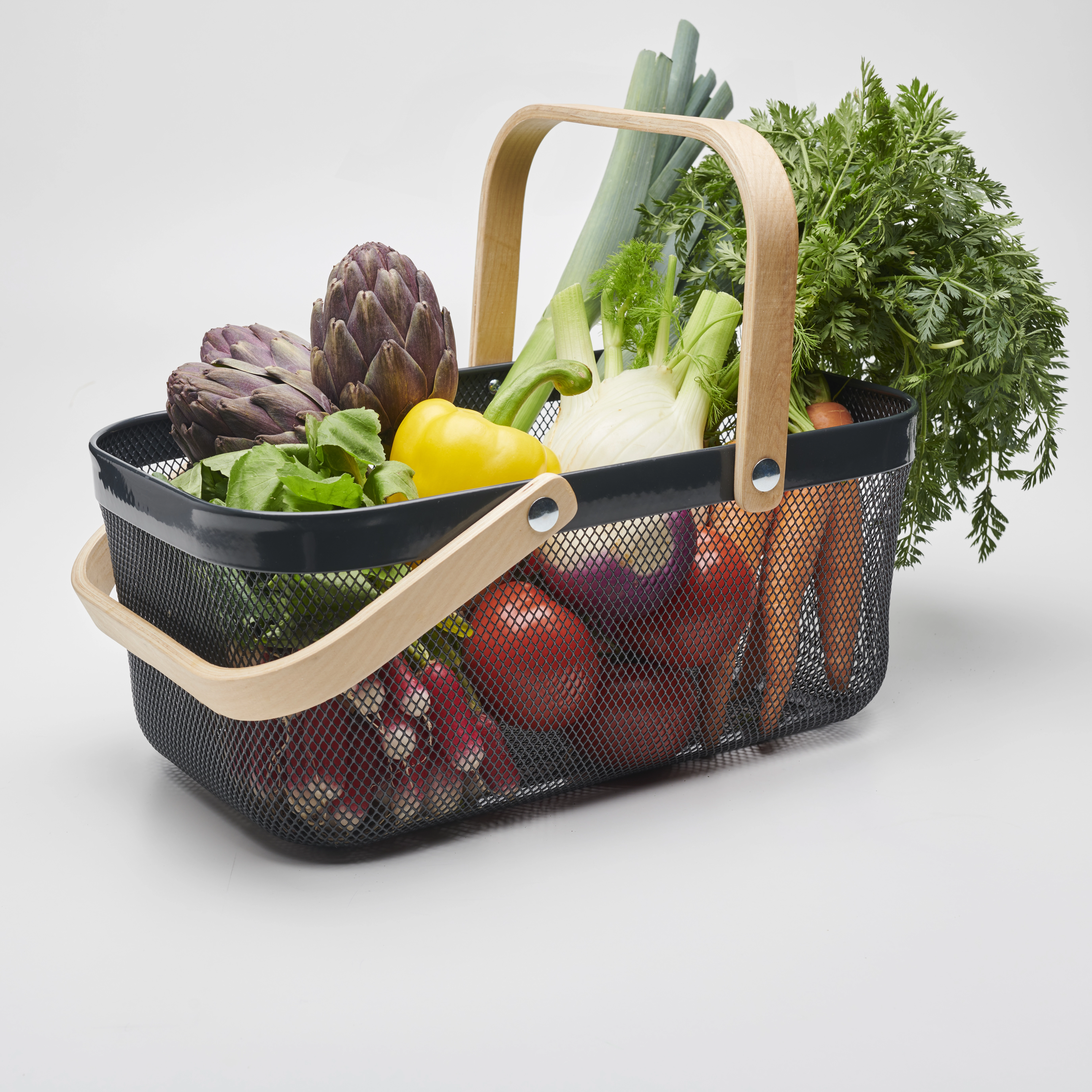 guillouard-luciole-panier-m-tal-16l-gris-anses-bois image 3