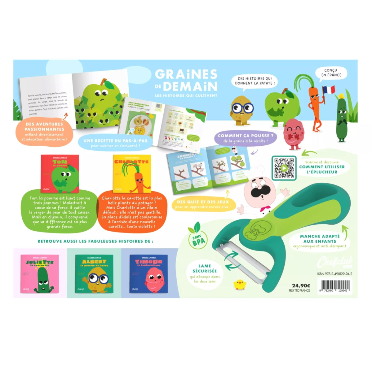 chefclub-graines-de-demain-coffret-livre-plucheur-enfant image 2