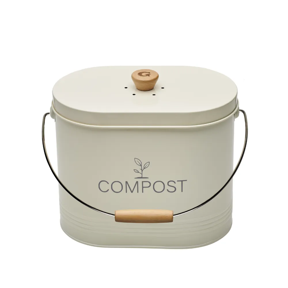 guillouard-luciole-seau-compost-7l-beige-filtre-charbon image 1